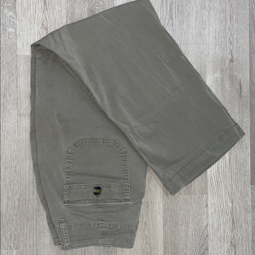 Arizona Jean Company high waisted wide leg army green pants